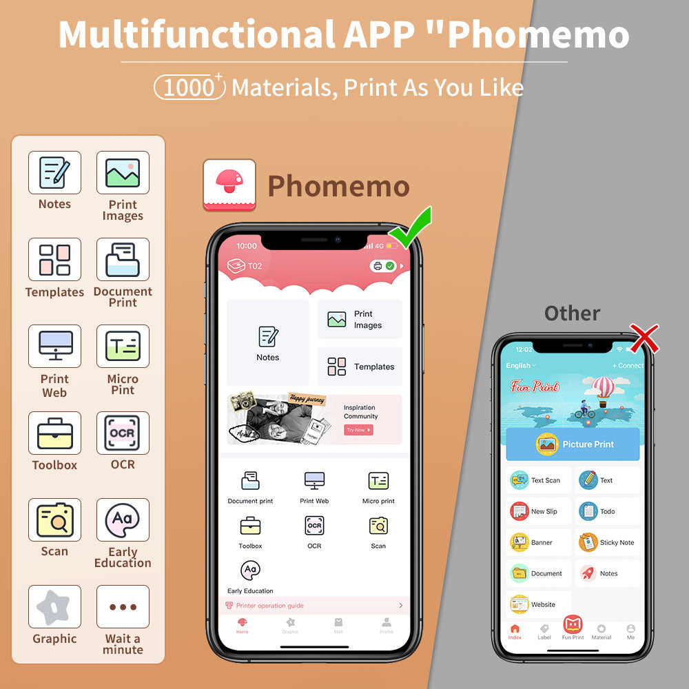 Wireless Portable thermal printer