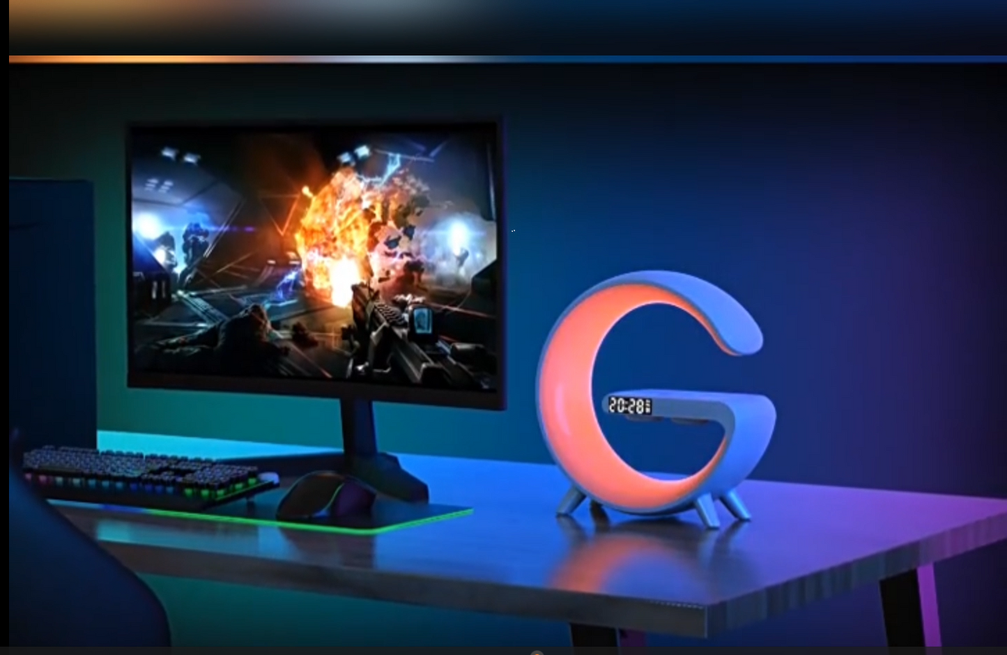 LED desk Lamp with Built-in wireless charger